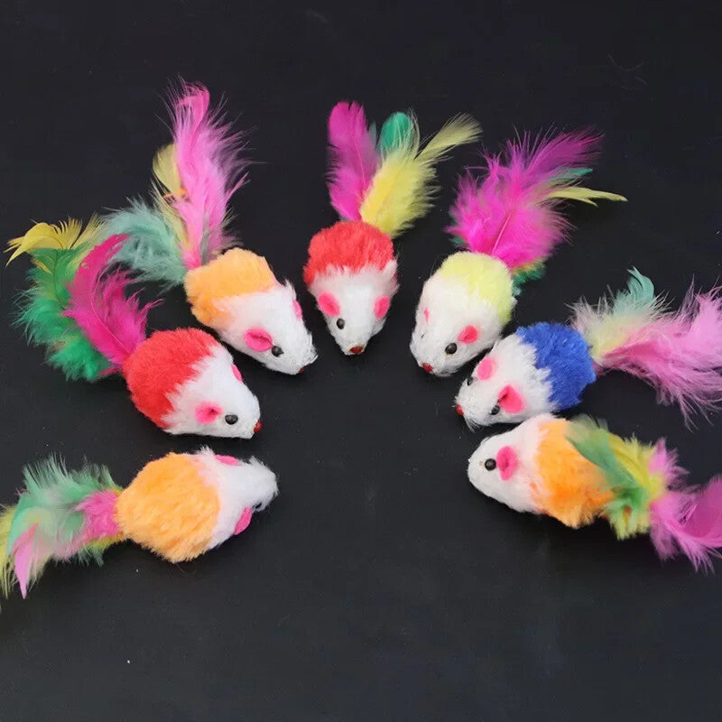 Souris en peluche pour chat (lot de 3) — l'instinct à l'état pur