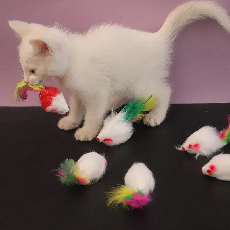 Souris en peluche pour chat (lot de 3) — l'instinct à l'état pur