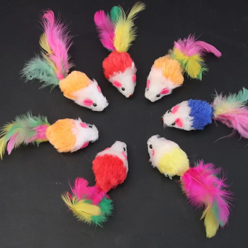 Souris en peluche pour chat (lot de 3) — l'instinct à l'état pur
