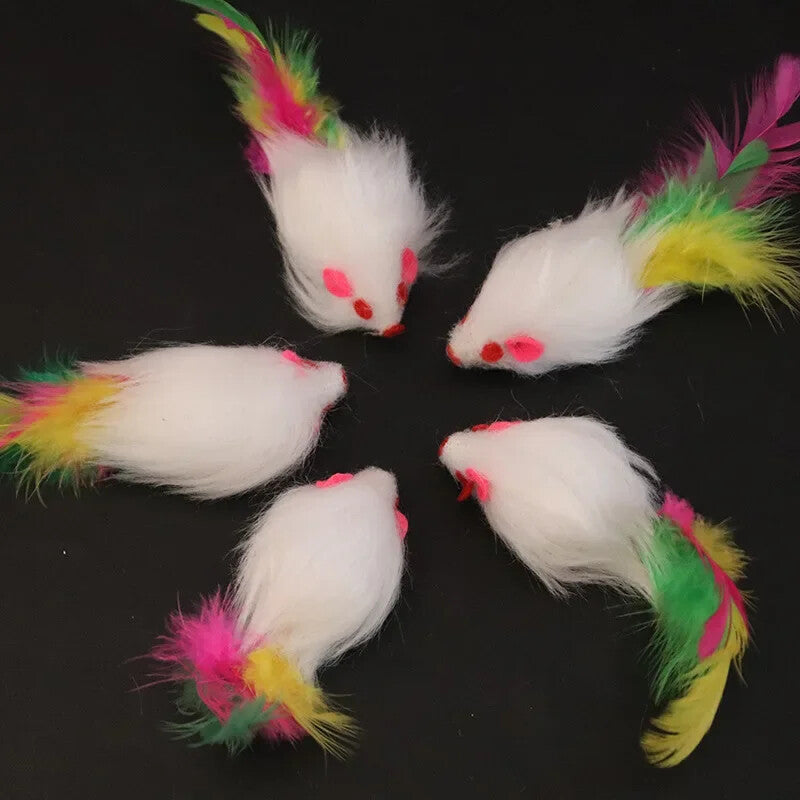 Souris en peluche pour chat (lot de 3) — l'instinct à l'état pur