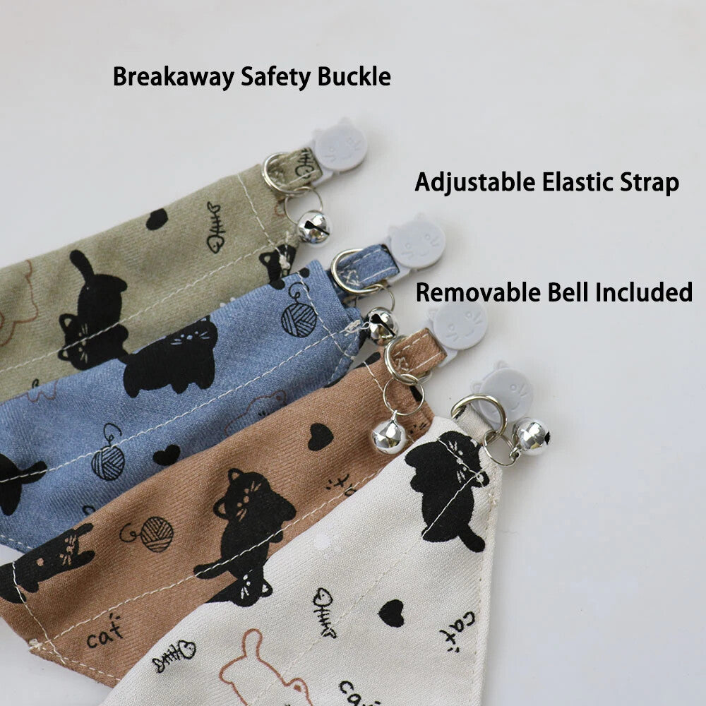 Bandana chat avec collier breakaway — le style en sécurité