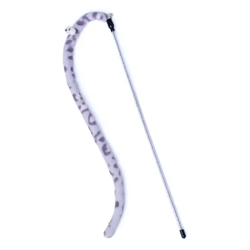 Canne teaser télescopique pour chat — coloris léopard violet