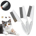 Peigne double anti-puces et démêlant pour chat