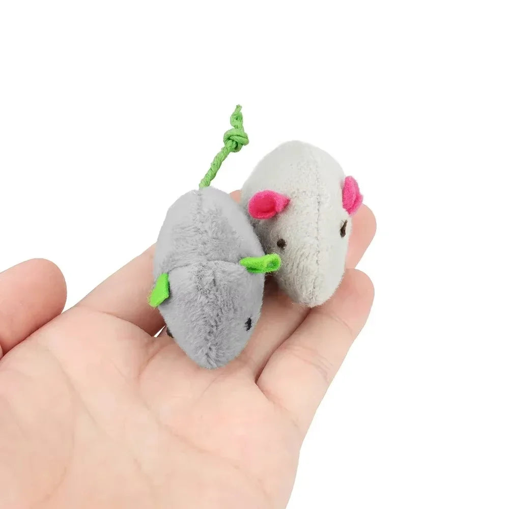 Souris hochet avec herbe à chat (lot de 5) — l'instinct à l'état pur