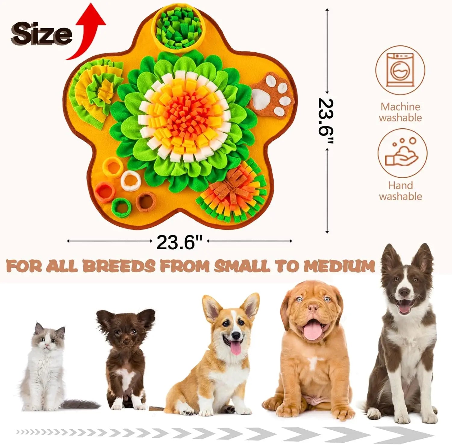 Tapis de fouille — stimulation et instinct naturel