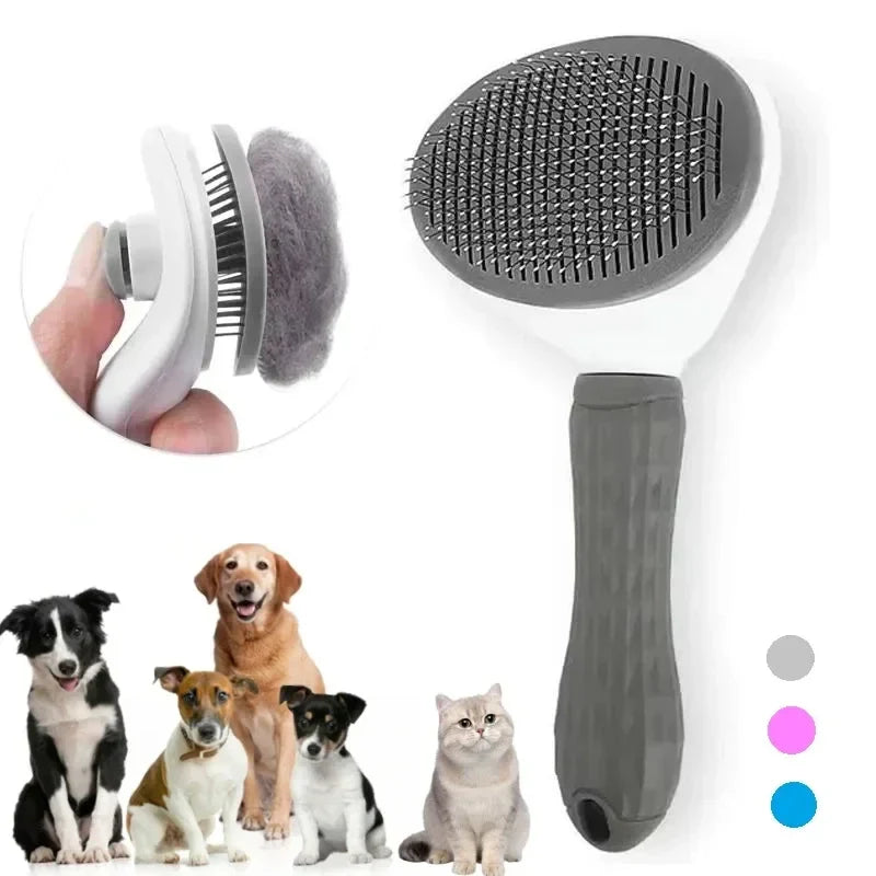 Peigne carde autonettoyant pour chien