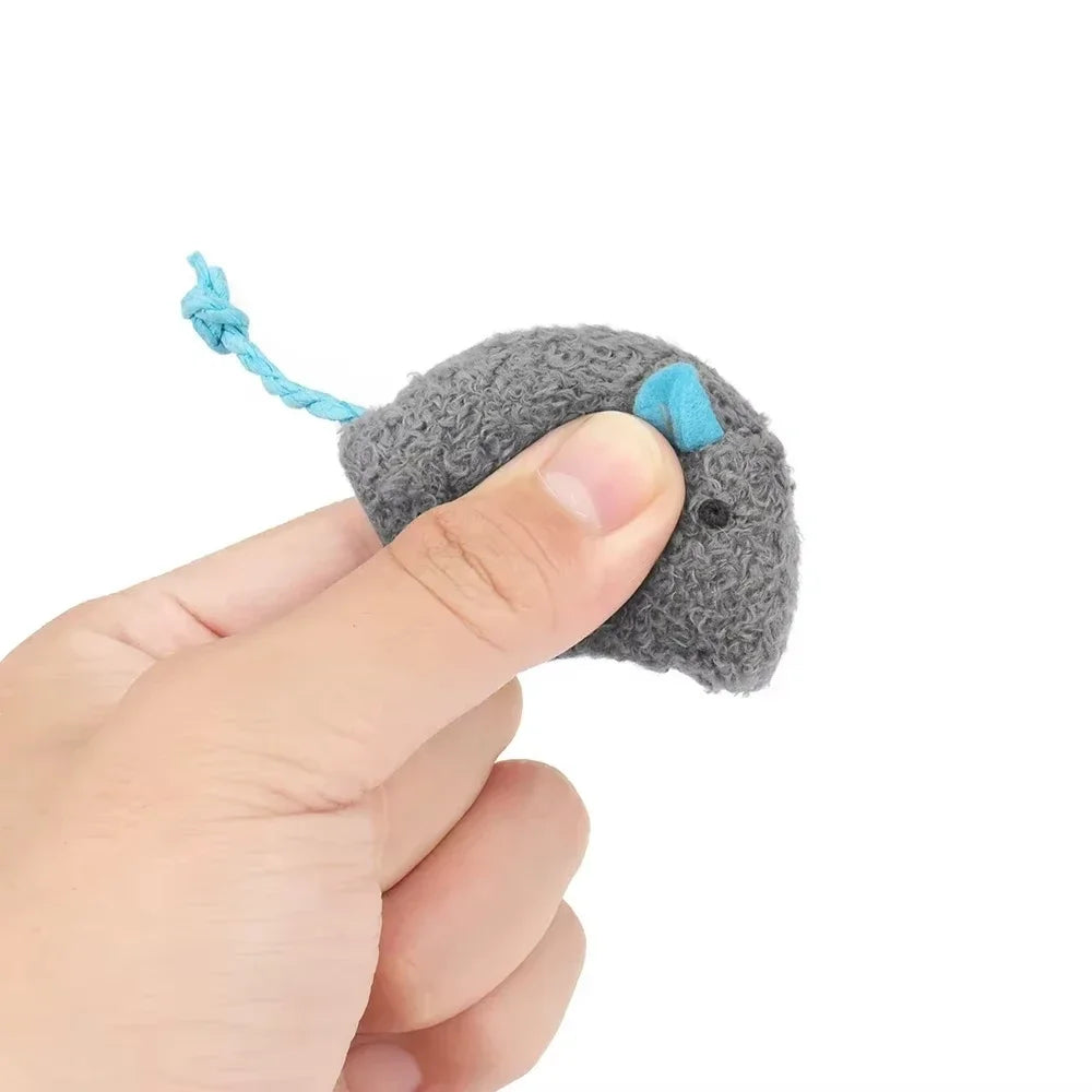 Souris hochet avec herbe à chat (lot de 5) — l'instinct à l'état pur