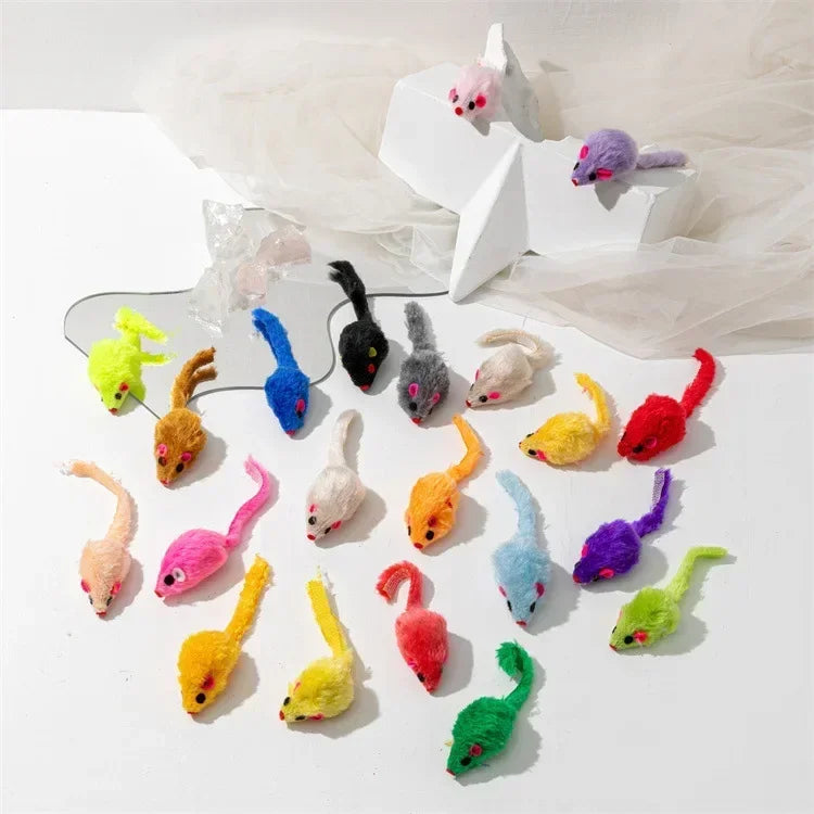Souris hochet avec herbe à chat (lot de 5) — l'instinct à l'état pur