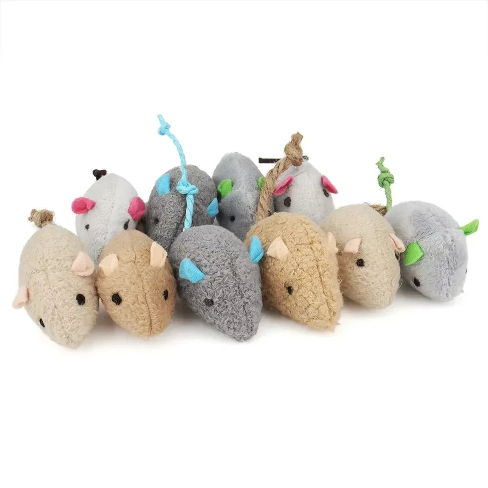Souris hochet avec herbe à chat (lot de 5) — l'instinct à l'état pur