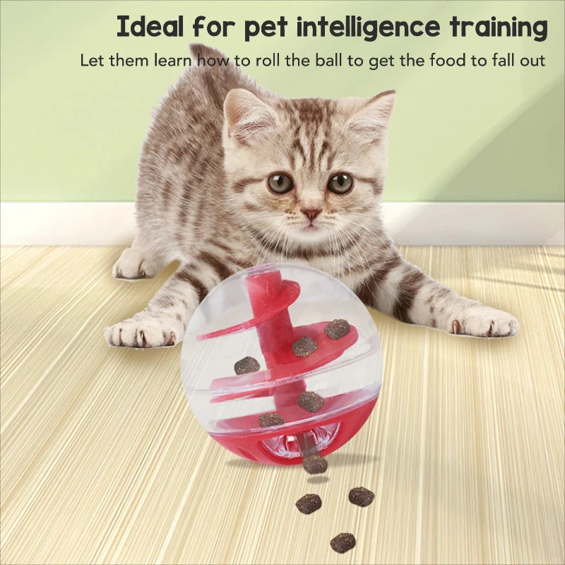 Balle distributrice de croquettes pour chat