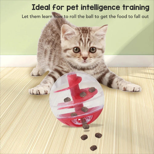 Balle distributrice de croquettes pour chat