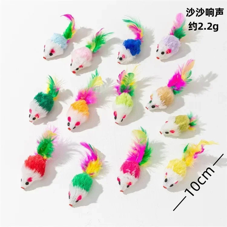 Souris hochet avec herbe à chat (lot de 5) — l'instinct à l'état pur