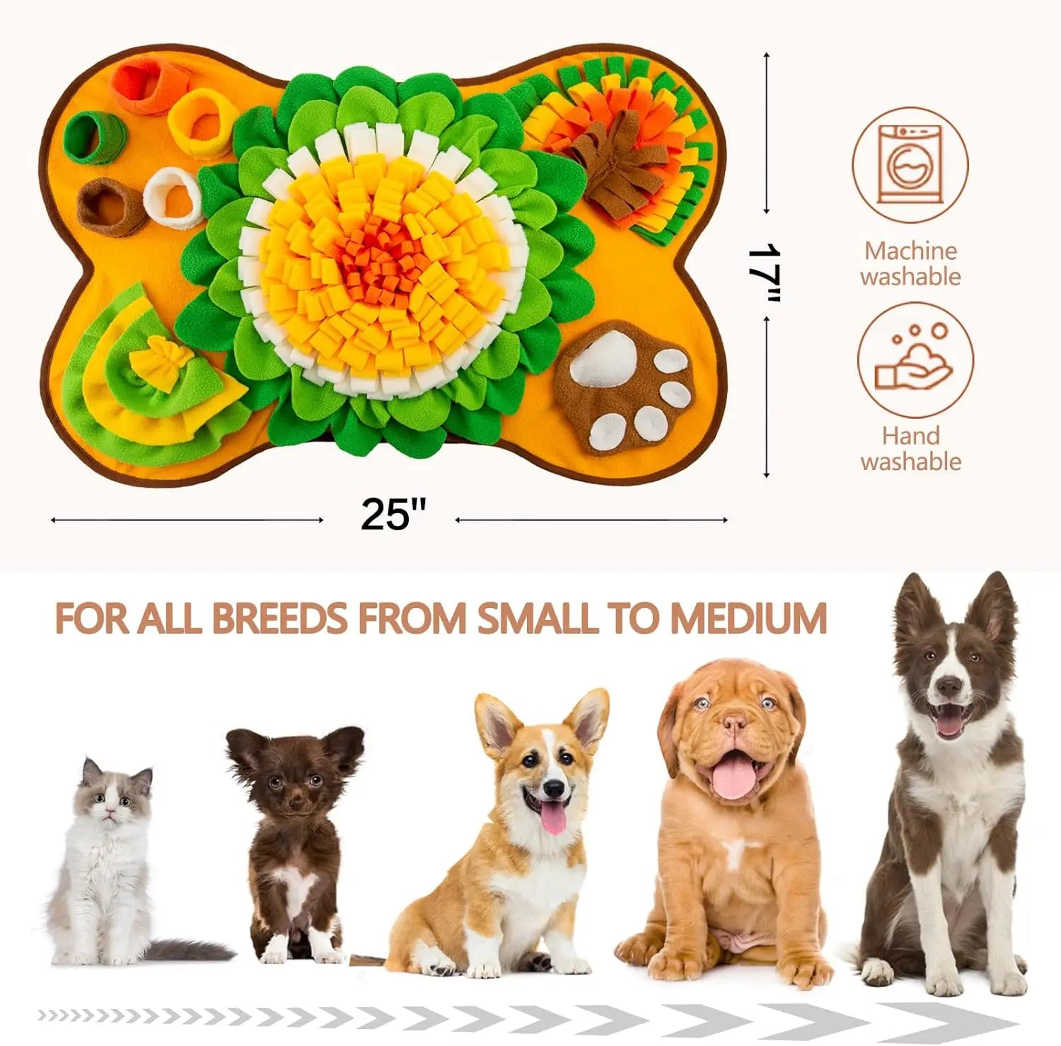 Tapis de fouille — stimulation et instinct naturel