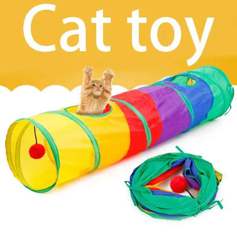 Tunnel pliable pour chat