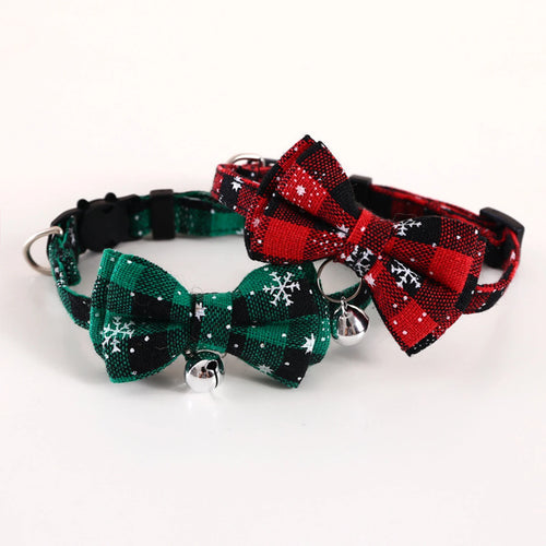 Collier breakaway avec nœud et grelot pour chat